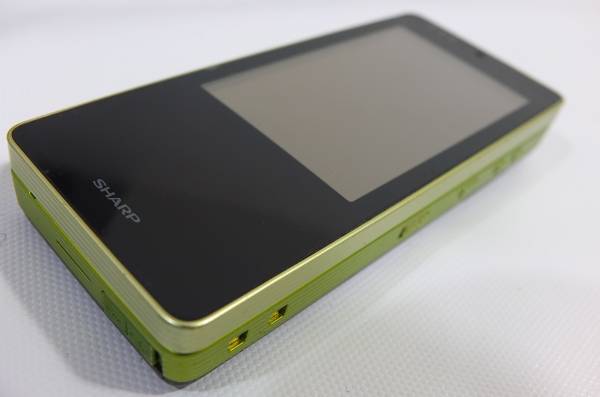 ウィルコム　WS020SH　グリーン　美品白ロム 格安スタート