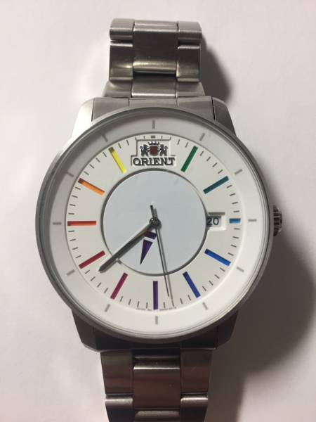 ORIENT 自動巻き腕時計 レインボーディスク ORIENT 腕時計 DISK 自動巻き メンズ 希少 レインボーカラー