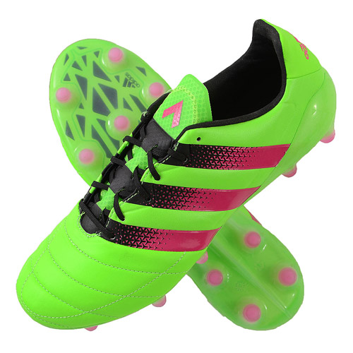 adidas エース 16.1 FG/AG LE グリーン×ピンク 25，0CM(25.0cm