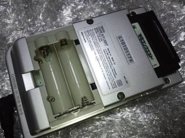 ゲームボーイライト 本体色シルバー 訳あり中古品