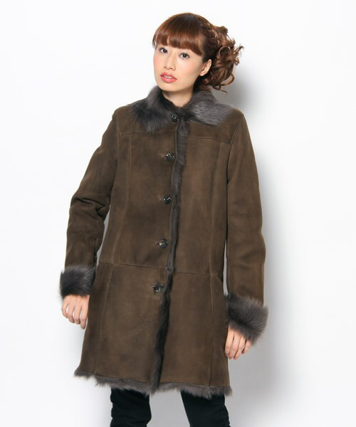 ドゥーズィエムクラス Gelli シープスキン ムートンコート