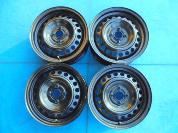 ホンダ 新車外し⑤☆GKGPフィット純正鉄スチールホイール15x6J☆4本 