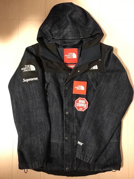 美品 Supreme The North Face Denim Dot Shot Jacket S デニム