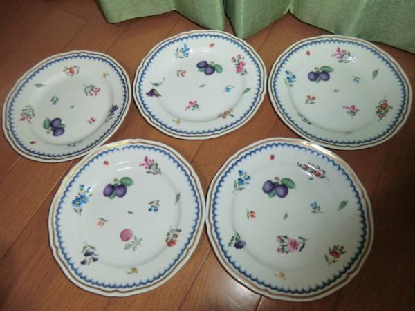 リチャードジノリ☆イタリアンフルーツプレート５枚セット リチャード・ジノリ イタリアンフルーツ プレート 5枚 美品
