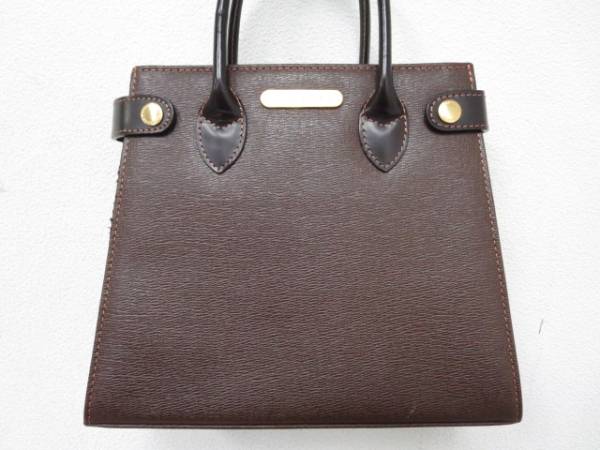 美品】BURBERRY ハンドバッグ トートバッグ ブラウン バーバリー ノバ