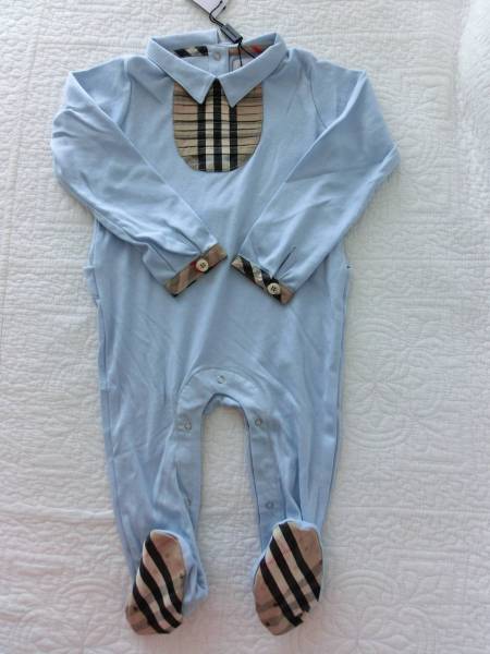 【1スタート】BURBERRY・バーバリー・ロンパース・12m/80cm新品