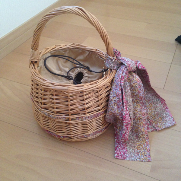 新品 リバティ かごバッグ リバティ かごバック