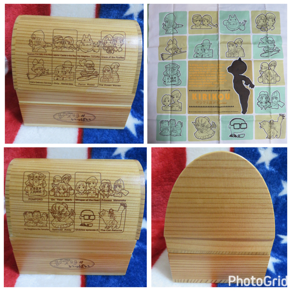 新品！レア！当選品 ジブリがいっぱい ローソン 天然木 おにぎり弁当箱