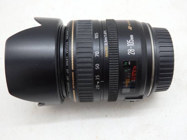 極美品 Canon EF 28-105mm f3.5-4.5 Ⅱ USM フード付きレンズ