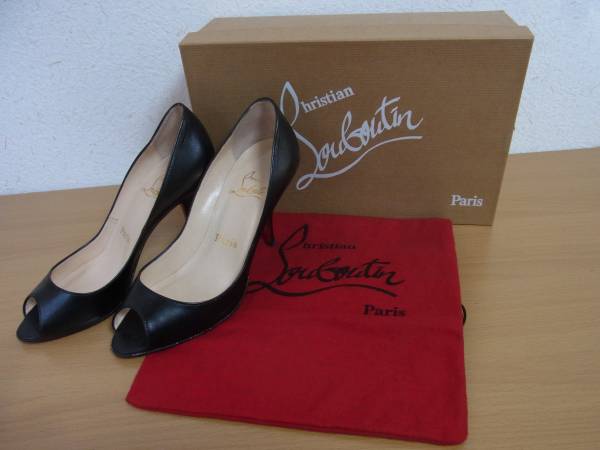Christian Louboutin ル ブタン 37 24cm 黒 ハイヒール