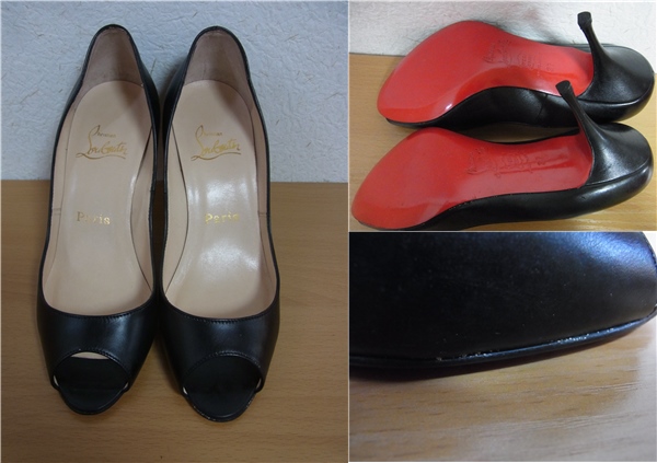 Christian Louboutin ル ブタン 37 24cm 黒 ハイヒール