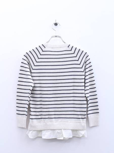 ♪pom ponette　ポンポネット　エッフェル塔PARISロゴ入りニット　M(150)