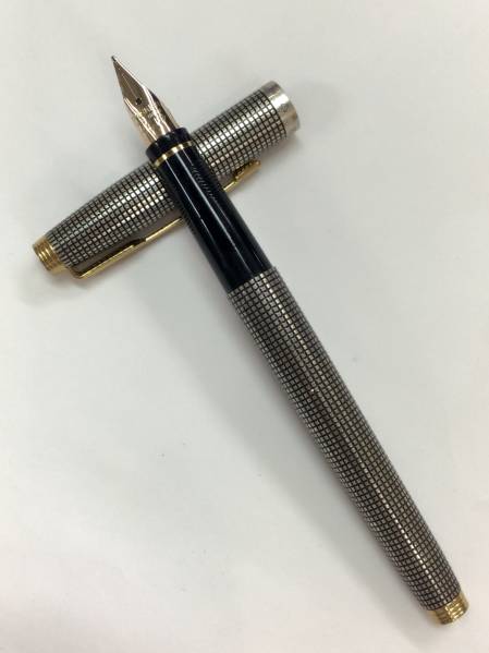 PARKER】パーカー 万年筆 STERLING SILVER 925 ペン先 14K 585 14金