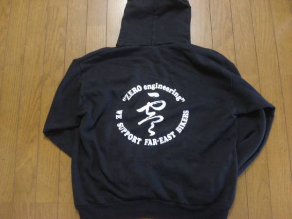 ゼロエンジニアリング パーカー 黒 L ☆ハーレー インディアン  