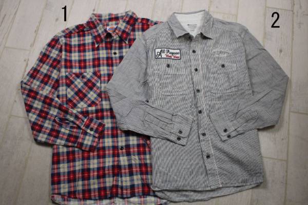 DDK77◎正規品！ディッキーズDICKIES 長袖シャツ2枚セットL