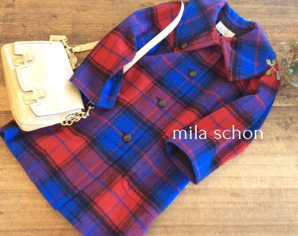 mila schonミラショーン ウールロングコート☆美品☆ 日本製 高級感 