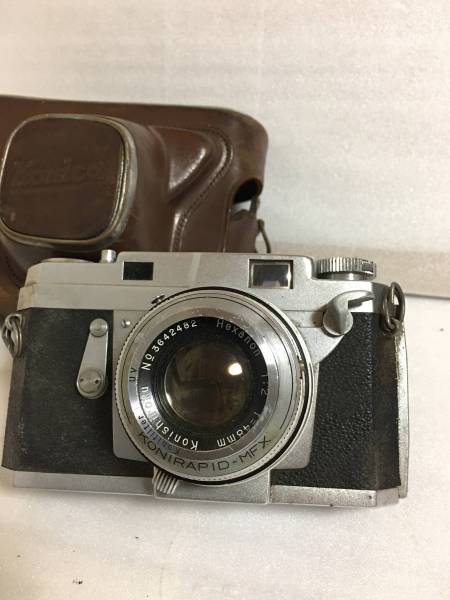 コニカ Konica III 48mmF2 ケース付 現状 III 48mm コニカ F2、フード
