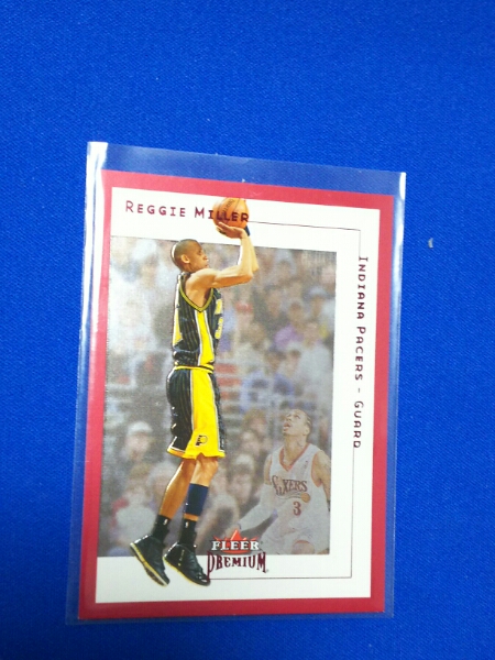 Reggie Miller NBA Basketball Pacers Indiana Fleer Card Cards #135 