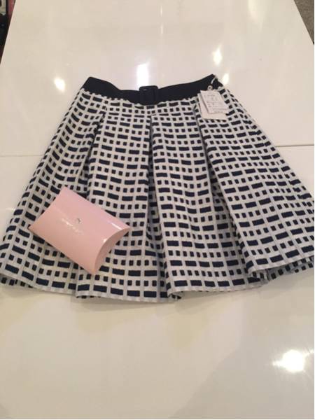 エムズグレイシー 2016 新品スカート ネイビーベルト⑥