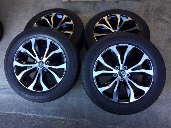値下げ レクサスNX Fスポーツ純正タイヤ＆ホイール225/60R18 美品