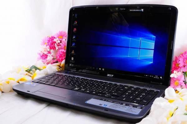 ★良上品★ACER Aspire 5740-15F 最新Win10 高性能i5 大容量500GB メモリ4GBで快適♪ Blu-ray対応!! 無線 Wi-Fi Office搭載 HDMI搭載