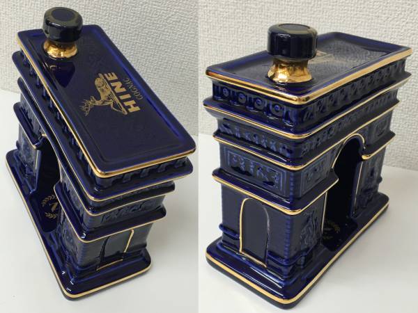 HINE ハイン COGNAC NAPOLEON 古酒 凱旋門 リモージュ 陶器ボトル 元箱