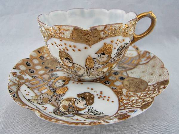 明治輸出品 銘あり 水差し - 瀬戸焼名工「加藤春光製」オールド