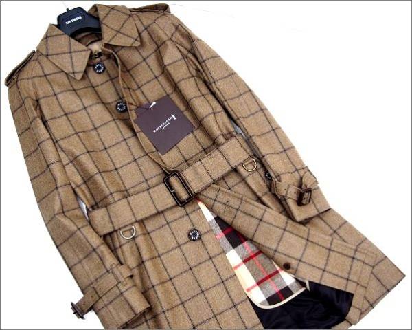 新品 MACKINTOSH LONDON マッキントッシュ チェックライナー付サキソニーコート L 定価248400円 604024