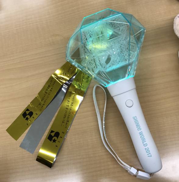 SHINee SW5 無線コントロールペンライト　銀テ付き