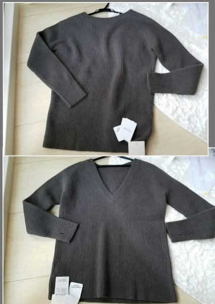 ドゥーズィエムクラス 茶 2way ニット