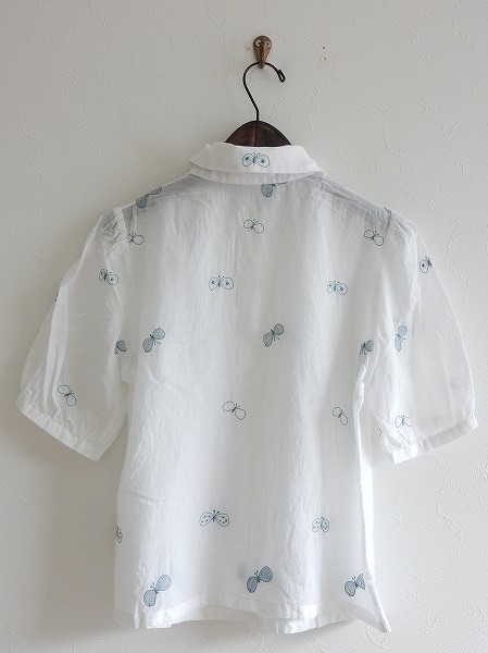 mina perhonen choucho 刺繍ブラウス 38 最新作特価 ミナペルホネン mina perhonen choucho *刺繍ブラウス38 *0117