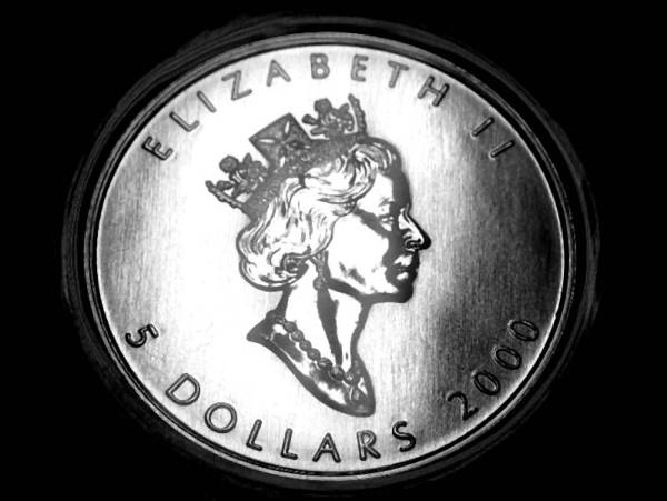 カナダ メイプルリーフ 銀貨 エリザベス2世 S メイプル 未開封 美品