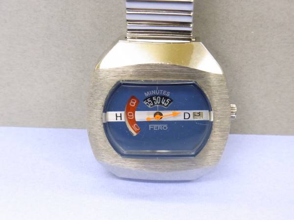 スイス FERO メカデジ クォーツウォッチ [ブルー] 未使用品 デッド