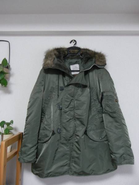 ●ALPHA INDUSTRIES，INC.　N-3B　フライトジャケット　USA　サイズM●USED●