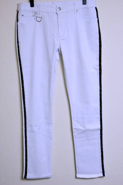 未使用品☆ROENロエン☆レオパード側章ストレッチパンツ☆検ジャケットブルゾン新品ロアーマスマイ