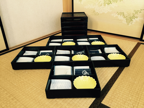 会席弁当 松花堂弁当箱 小鉢付き 天然木 松花堂弁当箱 正月 重箱