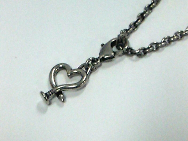 プラダ ネックレス 1AJD04 金属素材 シルバー 釘/ハート PRADA PRADA 