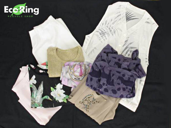 1円 伊太利屋 レディース 半袖 トップス パンツ 計8点セット CH731