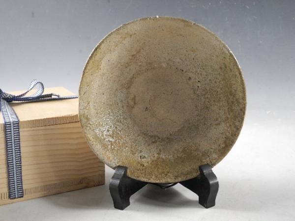 ◆伯◆中国 漢代 古緑釉 皿 古陶器 桐箱 a2038