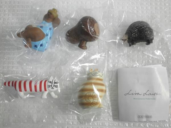 海洋堂 リサ・ラーソン ミニチュア・ファブリカ 全5種セット カプセルQミュージアム ライオン ミア マイキー ガチャ