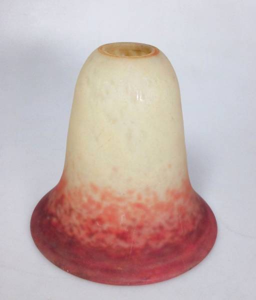 ☆2）アンティーク フランス Muller ミューラー ガラス ランプ シェード アールヌーヴォー　検：ガレ/ドーム♪