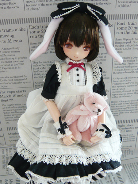 1/6カスタムヘッド　オビツ普通肌ダークブラウン □1/6カスタムヘッド オビツ21-01□ オビツ 1⁄6 - 茶髪緑目