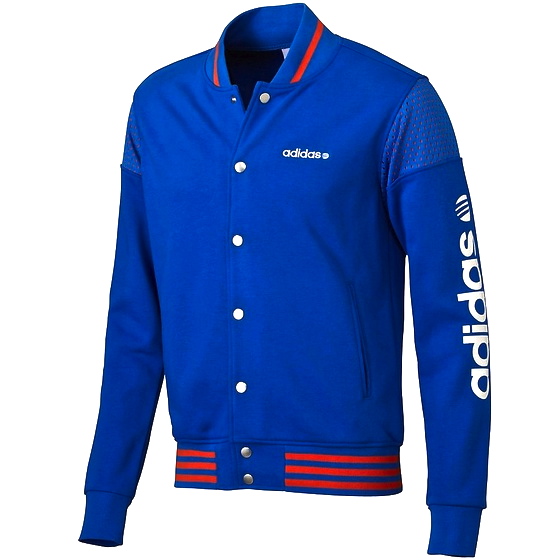 adidas ストリートミックススタジャン【64：青】S