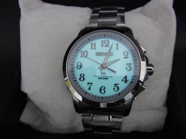 Maruman マルマン Greenwich グリニッジ Mjw1201 電波時計 Elバックライト 827 400 電波時計 売買されたオークション情報 Yahooの商品情報をアーカイブ公開 オークファン Aucfan Com