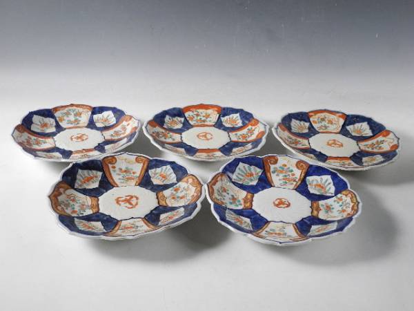 加藤繁十 - 上絵飛鶴文花瓶 瀬戸 名古屋絵付 其の弍 桃花園画 明治瀬戸