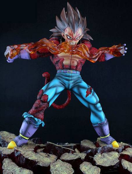ドラゴンボール 超サイヤ人4 べジータ ガレージキット フィギュア 塗装