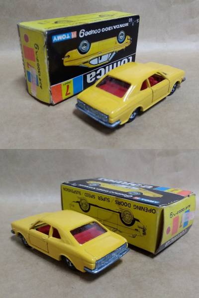 TOMICA トミカ ホンダクーペ9 1Aホイール 黄色 箱付き Yahoo