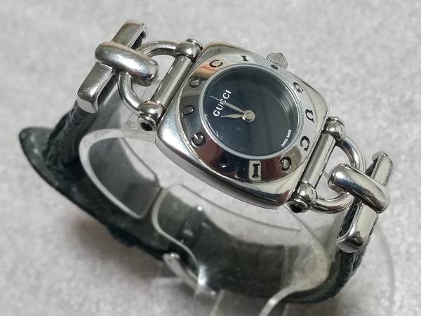 GUCCI)グッチ 6300L ホースビット レディース クォーツ時計 シルバー