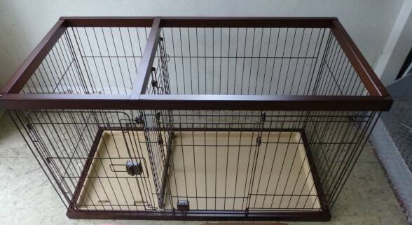 Petio ペティオ トイレのしつけが出来る 犬 ケージ ドッグルーム