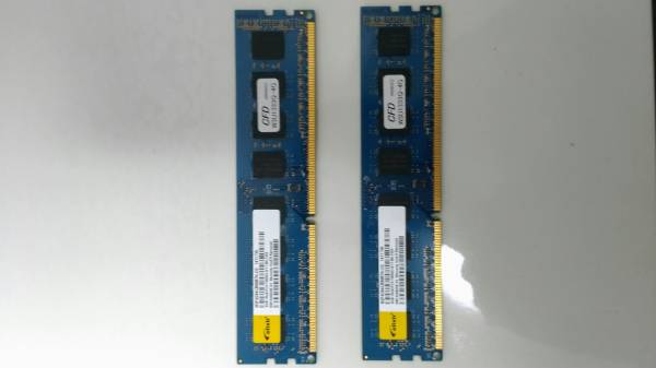elixir メモリ 4GB 2枚組(8GB) デスクトップ用 DDR3 動作未確認 ジャンク品扱い